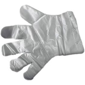 Fóliakesztyű, egyszer használatos, L méret