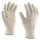 Védőkesztyű, kötött, pamut, 8-as méret, fehér