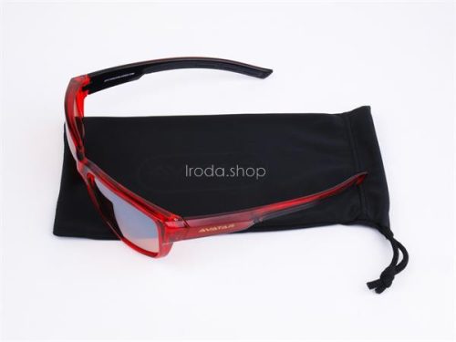 Napszemüveg HD lencsével, AVATAR "Red Knight", piros