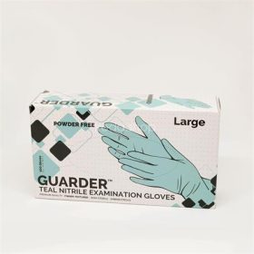   Védőkesztyű, egyszer használatos, nitril, 3,4g, S méret, 100 db, púder nélküli, kékeszöld