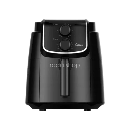 Midea MF-TN35D air fryer, forrólevegős fritőz, 3,5 literes sütőkosár, állítható hőmérséklet 200 °C-ig, 1500 W, fekete