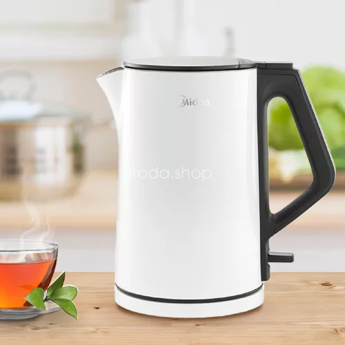 Midea MK-15H01A vízforraló, max. 2200 W, 1,5 L, duplafalú, fehér-fekete