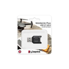   Kártyaolvasó, microSD kártyához, USB 3.2 Gen 1, KINGSTON "MobileLite Plus"