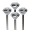 Home MX 802/4 napelemes kerti lámpa szett, 4 db, 1 db LED, fém és műanyag, automatikus, kristályszerű fej