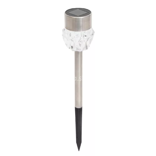 Home MX 809 napelemes kerti lámpa, 1 db LED, fém, időjárásálló, automatikus, hidegfehér