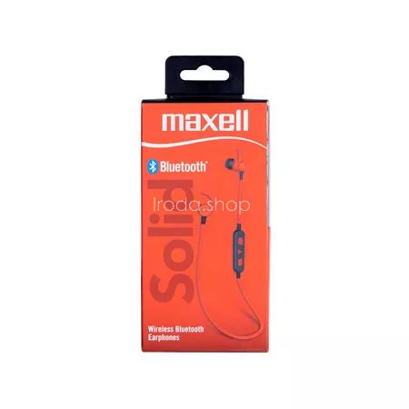 Fülhallgató, vezeték nélküli, Bluetooth 5.1, mikrofonnal, MAXELL "Solid", piros