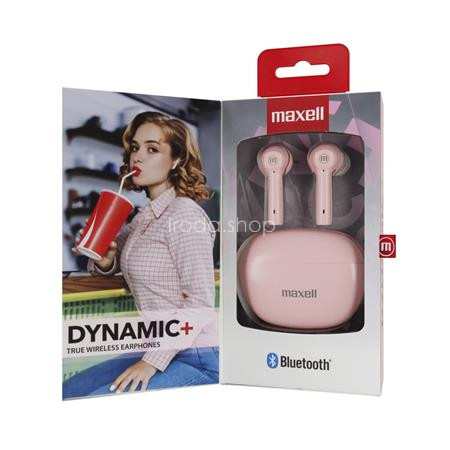 Fülhallgató, vezeték nélküli, Bluetooth 5.3, mikrofonnal, MAXELL "Dynamic+", rózsaszín