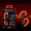Fülhallgató, vezeték nélküli, Bluetooth, mikrofonnal, LED-es fülhallgató, MAXELL "Halo Sport", fekete