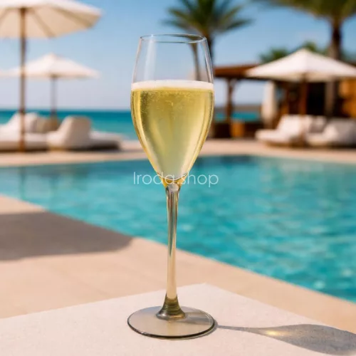 HappyGlass Miss Muse törhetetlen pezsgőspohár, 24 cl, BPA mentes, élelmiszeripari minőség, 4 db / szett