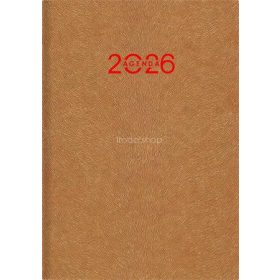   Naptár, tervező, A5, heti, DAYLINER "Animal", Gazelle-okker