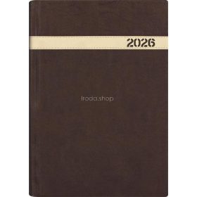   Naptár, tervező, B5, heti, DAYLINER "The Boss", barna