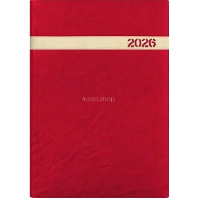   Naptár, tervező, B5, heti, DAYLINER, "The Boss", bordó