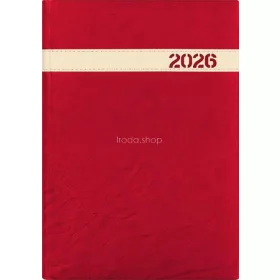   Naptár, tervező, A5, napi, DAYLINER, "The Boss", bordó