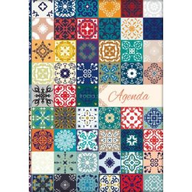   Naptár, tervező, A5, heti, DAYLINER, "Colors", Mosaic