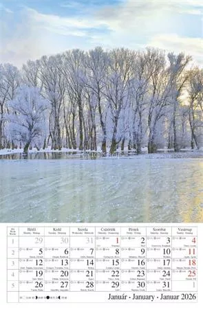 Naptár, fali, CSG, "Vizeink"