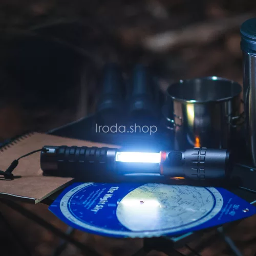 NEBO NEB-1003-G SLYDE KING 2K zseblámpa és szerelőlámpa, 2000-500 lumen, 4X-es zoom, eloxált alumínium test, IP67