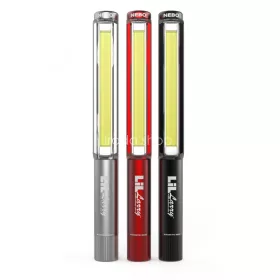   NEBO NEB-6373-G Lil Larry munkalámpa, 250 lm, mágneses, övcsipesz, csúszásgátló markolat