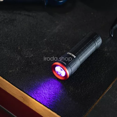 NEBO NEB-FLT-1061-G TORCHY UV lámpa, Dual UV-A technológia, 2 féle világítási mód, alumínium kialakítás, IPX4