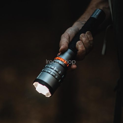 NEBO NEB-FLT-1070-G elemlámpa, DAVINCI 12000 RC Mag Dial, 12 000 lm - 300 lm, IP67, SPC, STC, 2x zoom, USB-C, Akkumulátor töltöttség kijelző, csuklópánt