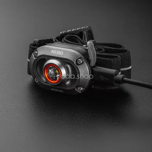 NEBO NEB-HLP-1010-G MYCRO 250 fejlámpa szett, 2 db / szett, 250 lumen, vízálló, akkumulátoros tápellátás