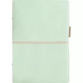  Kalendárium, gyűrűs, betétlapokkal, pocket méret, FILOFAX, "Domino" Soft", pasztellzöld