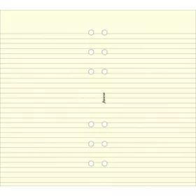   Kalendárium betét, jegyzetlap, personal méret, vonalas, FILOFAX, krémszín