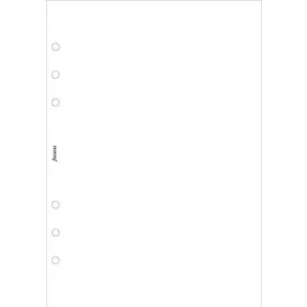   Kalendárium betét, jegyzetlap, pocket méret, sima, FILOFAX, fehér