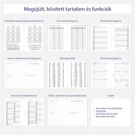 Kalendárium betét, tervező, heti, pocket (S) méret, FILOFAX, 2026