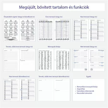 Kalendárium betét, tervező, heti, A5 (L), FILOFAX, 2026