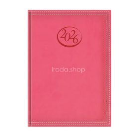   Naptár, tervező, B5, heti, TOPTIMER, "Ace", korallpiros