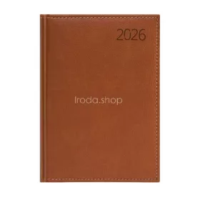   Naptár, tervező, A5, napi, műbőr, TOPTIMER, "Business", barna