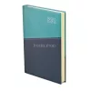 Naptár, tervező, A5, napi, TOPTIMER "Duplex", türkiz-kék