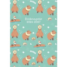   Diáknaptár, 2026/2027 tanév, B6, heti, TOPTIMER, "Capibara"