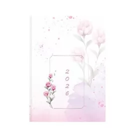   Naptár, tervező, B6, napi, TOPTIMER, "Joy", pünkösdi rózsa