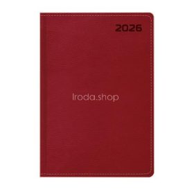   Naptár, tervező, B5, heti, TOPTIMER, "Queen" bordó