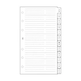   Kalendárium betét, telefonregiszter, "L", SATURNUS, fehér