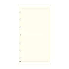   Kalendárium betét, jegyzetlap, "L", sima, SATURNUS, chamois