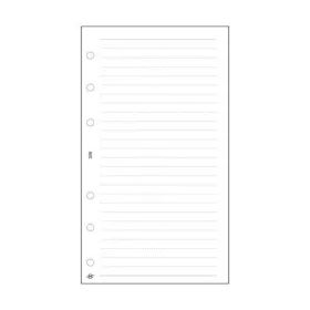   Kalendárium betét, jegyzetlap, "L", vonalas, SATURNUS, fehér