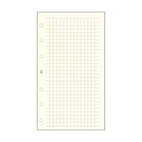   Kalendárium betét, jegyzetlap, "L", kockás, SATURNUS, chamois