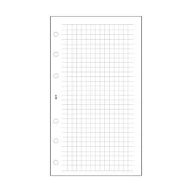   Kalendárium betét, jegyzetlap, "L", kockás, SATURNUS, fehér