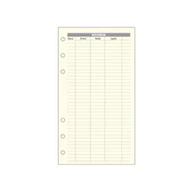   Kalendárium betét, költségtervező "L", SATURNUS