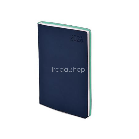 Naptár, tervező, B6, heti, TOPTIMER "Madeira", kék-türkiz