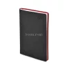 Naptár, tervező, A5, napi, TOPTIMER "Madeira", fekete-bordó