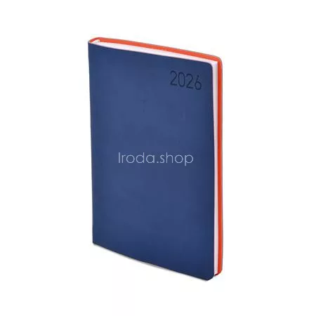 Naptár, tervező, A5, napi, TOPTIMER "Madeira", kék-narancs