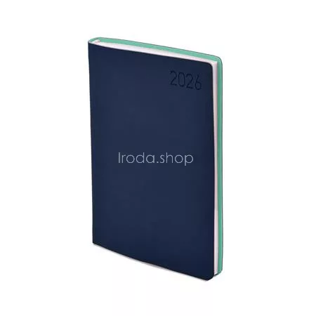 Naptár, tervező, A5, napi, TOPTIMER "Madeira", kék-türkiz