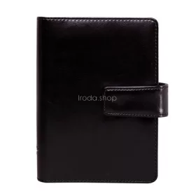   Kalendárium, gyűrűs, betétlapokkal, "M", műbőr, SATURNUS, "223", fekete