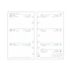   Kalendárium betét, tervező, heti, "M", SATURNUS, fehér 2026