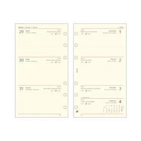   Kalendárium betét, tervező, heti, "M", SATURNUS, chamois 2026