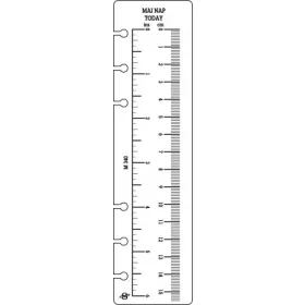 Kalendárium betét, vonalzó, "M", SATURNUS