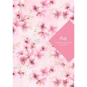   Tanári zsebkönyv, 2026/2027 tanév, A5, heti, TOPTIMER, "Cseresznye"